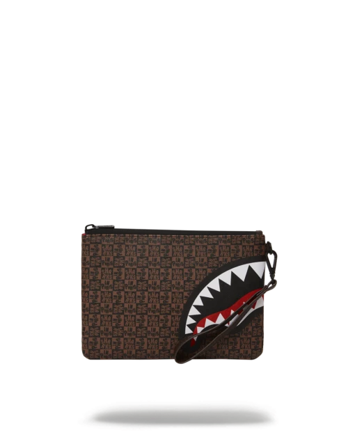 SPRAYGROUND FRENZY SHARKS CROSSOVER CLUTCH -Bag Sale Store B4958 1