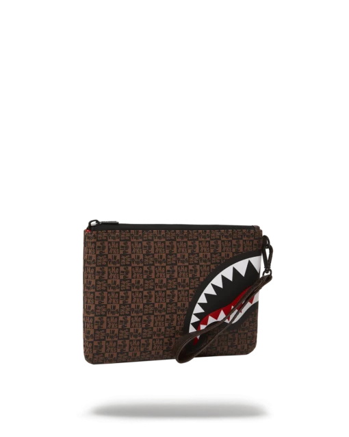 SPRAYGROUND FRENZY SHARKS CROSSOVER CLUTCH -Bag Sale Store B4958 2