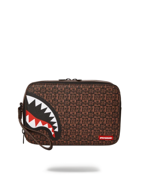 SPRAYGROUND FRENZY SHARKS TOILETRY BAG -Bag Sale Store B4959 1