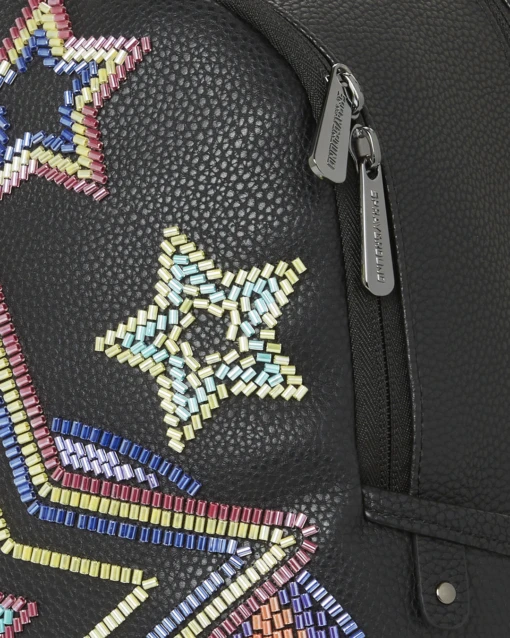 SPRAYGROUND STAR RACER A.I.7 SANDFLOWER COLLAB BEADED SAVAGE BACKPACK -Bag Sale Store B5269 D1