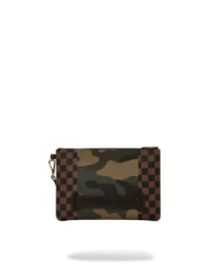 SPRAYGROUND EXTERIOR GOLD ZIP POCKET SHARKS IN PARIS CROSSOVER CLUTCH -Bag Sale Store B5630 3