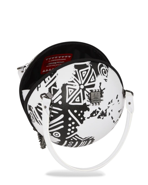 SPRAYGROUND A.I.8 AFRICAN INTELLIGENCE - ORIGIN STORY GLOBE BAG -Bag Sale Store B5634 6