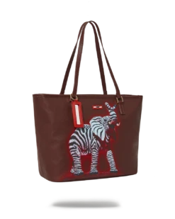 SPRAYGROUND ZEBRA ELEPHANT RON ENGLISH COLLAB TOTE -Bag Sale Store T4920 2