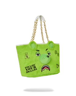 SPRAYGROUND PLUSH MONEYBEAR TOTE (GREEN) -Bag Sale Store T5409 2